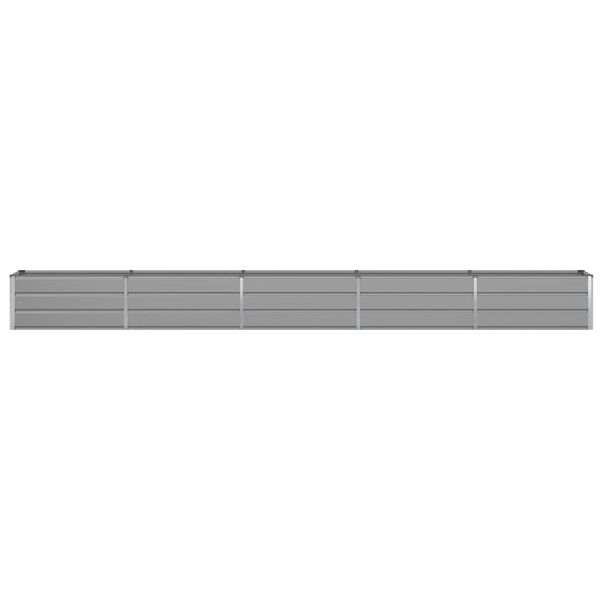 vidaXL Jardini&egrave;re Gris clair 480 x 50 x 45 cm Acier galvanis&eacute;