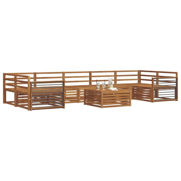 vidaXL Ensemble de canap&eacute;s d'ext&eacute;rieur 8 pcs Naturel