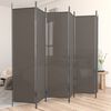 vidaXL Cloison de s&eacute;paration 6 panneaux Anthracite 300x220 cm Tissu