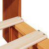 vidaXL Lit biblioth&egrave;que sans matelas cire marron 75x190 cm bois massif