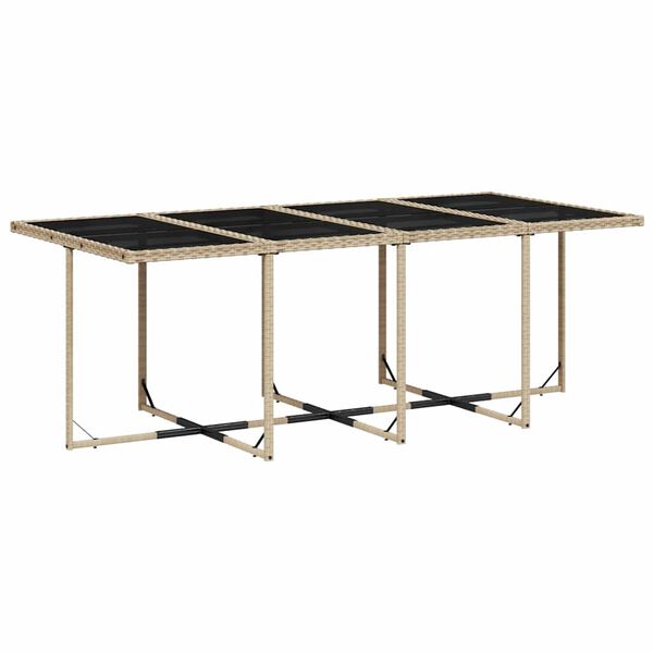 vidaXL Ensemble &agrave; manger de jardin et coussins 9 pcs m&eacute;lange beige