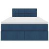 vidaXL Lit avec rangement et matelas avec matelas Bleu 120 x 200 cm