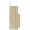 vidaXL Ensemble de meubles de salle de bain 3 pcs ch&ecirc;ne sonoma