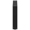 vidaXL Pieds de table basse en U, 2 pi&egrave;ces, noir, 50 x (30-31) cm, acier