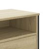 vidaXL Meuble TV ch&ecirc;ne sonoma 122x34x41 cm bois d'ing&eacute;nierie