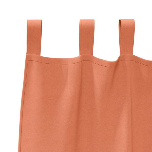 vidaXL Rideaux occultants avec anneaux 2 pcs Couleur terre cuite