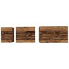 vidaXL Table basse 3 pcs Bois ancien Bois d'ing&eacute;nierie