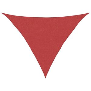 vidaXL Voile d'ombrage 160 g/m&sup2; Rouge 2,5x2,5x3,5 m PEHD