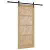 vidaXL Porte coulissante ORKDAL Naturel et noir 86 x 198,5 cm