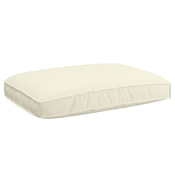 vidaXL Ensemble de Canap&eacute;s Cr&egrave;me 120 x 80 x 69 cm Bois d'Acacia Massif
