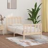 vidaXL Cadre de lit sans matelas 90x200 cm bois massif