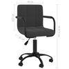 vidaXL Chaise pivotante de salle &agrave; manger Noir Velours
