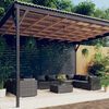 vidaXL Salon de jardin 11 pcs avec coussins R&eacute;sine tress&eacute;e Gris