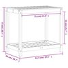 vidaXL Table de rempotage avec &eacute;tag&egrave;re 82,5x50x75 cm bois pin impr&eacute;gn&eacute;