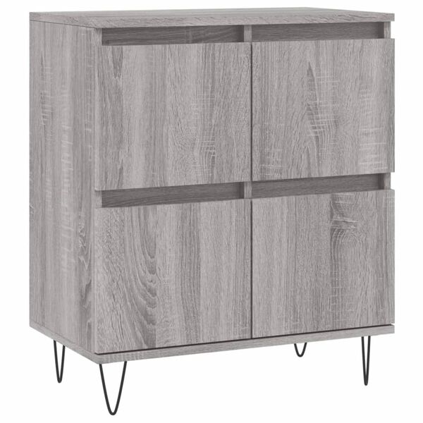 vidaXL Buffet Sonoma gris 60x35x70 cm Bois d'ing&eacute;nierie