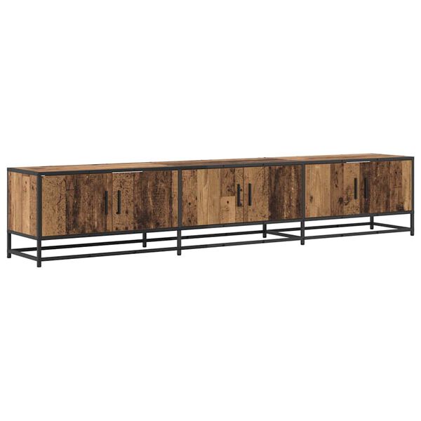 vidaXL Unites TV 2 pcs Bois Ancien 210 x 35 x 41 cm Bois d'ing&eacute;nierie