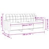vidaXL Canap&eacute; &agrave; 3 places Noir 180 cm Tissu