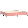 vidaXL Cadre de lit sans matelas rose 200x200 cm velours