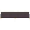 vidaXL Cadre de lit avec matelas Marron fonc&eacute; 120 x 200 cm tissu