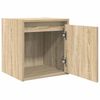 vidaXL Tables de chevet murales 2 pcs ch&ecirc;ne sonoma 38x34x40 cm