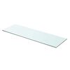 vidaXL Panneau pour &eacute;tag&egrave;re Verre transparent 80 x 25 cm