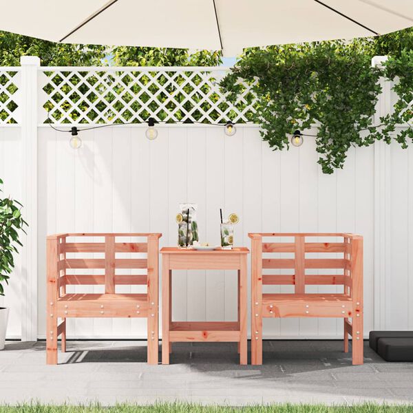 vidaXL Chaises de jardin lot de 2 61,5x53x71 cm bois massif de douglas