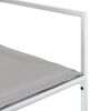 vidaXL Ensemble &agrave; manger de jardin avec coussins 11pcs blanc textil&egrave;ne