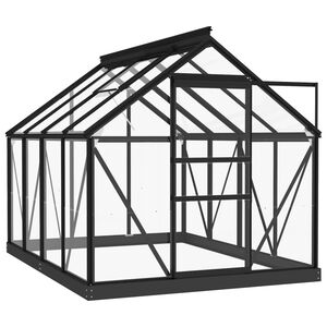 vidaXL Cadre de remplacement de serre 155x200,5x191 cm aluminium