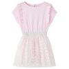 Robe pour filles volants rose clair 92