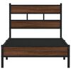 vidaXL Cadre de lit sans matelas ch&ecirc;ne marron 100x190 cm