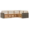 vidaXL Ensemble de canap&eacute;s d'ext&eacute;rieur 4 pc Naturel