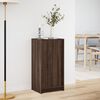 vidaXL Buffet avec LED ch&ecirc;ne marron 42,5x34x85 cm bois d'ing&eacute;nierie