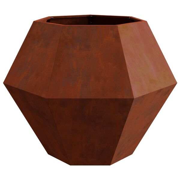 vidaXL Jardini&egrave;re 2 pcs Rouill&eacute; 100 x 100 x 80 cm