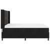 vidaXL Lit &agrave; ressorts avec matelas Noir 180 x 200 cm Velours