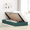 vidaXL Lit de Rangement avec stockage Vert fonc&eacute; 90 x 200 cm Velours