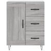 vidaXL Buffet sonoma gris 69,5x34x90 cm bois d'ing&eacute;nierie