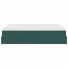 VidaXL Cadre de lit ottoman avec matelas vert foncé 180x200cm velours