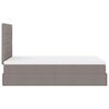 VidaXL Cadre de lit ottoman avec matelas taupe 120x190 cm tissu