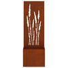 vidaXL &Eacute;cran de confidentialit&eacute; de jardin Fretwork Rouill&eacute; 50 x 140 cm