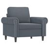 vidaXL Ensemble de canap&eacute;s 4 pcs avec coussins Gris fonc&eacute; Velours