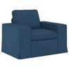 vidaXL Canap&eacute; 2 pcs Bleu 182 x 80 x 82 cm tissu