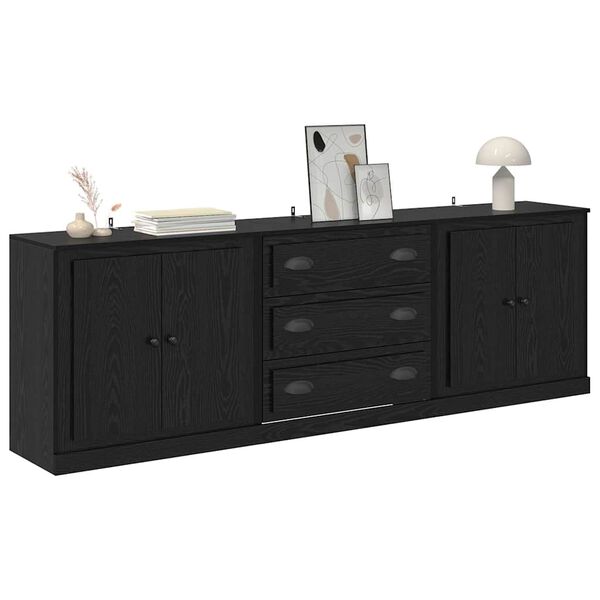 vidaXL Buffets avec tiroir 3 pcs Ch&ecirc;ne artisanal 70 x 35,5 x 67,5 cm