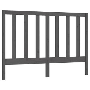 vidaXL T&ecirc;te de lit Gris 166x4x100 cm Bois massif de pin