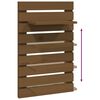 vidaXL &Eacute;tag&egrave;res de chevet murales 2 pcs Marron miel Bois de pin massif