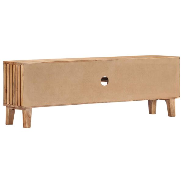 vidaXL Meuble TV 130x30x45 cm Bois d'acacia massif