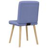 vidaXL Chaises &agrave; manger lot de 2 bleu jean tissu