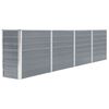 vidaXL Jardini&egrave;re 320x40x77 cm Acier galvanis&eacute; Gris