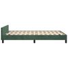 vidaXL Cadre de lit sans matelas vert fonc&eacute; 120x190 cm velours