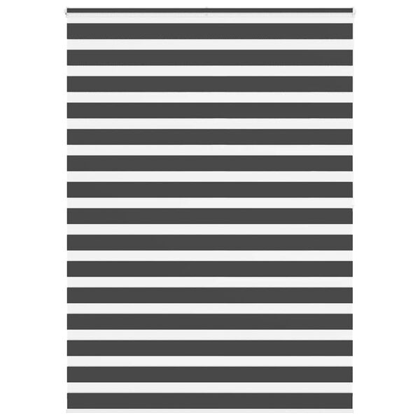 vidaXL Store z&egrave;bre noir 155x200 cm largeur du tissu 150,9 cm polyester