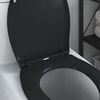 vidaXL Siège de toilette Noir 44,8 x 37,3 x 4,2 cm Duroplast